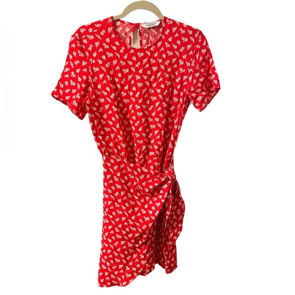 & OTHER STORIES FLORAL KNOT MINI DRESS - Picture 1 of 4